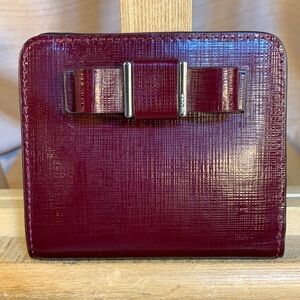 NWT Coach wallet w/bow sturdy EC w/coin pocket